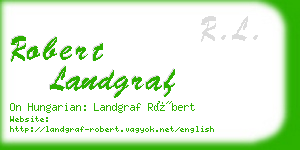 robert landgraf business card